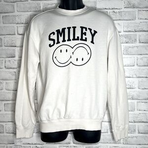 H&M Smiley Crewneck Sweatshirt Size XS
